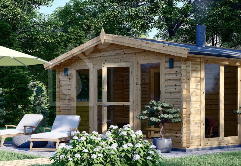 Уличная сауна ELDA (44 мм), 5х5 м, 25 м² (4 шт.)